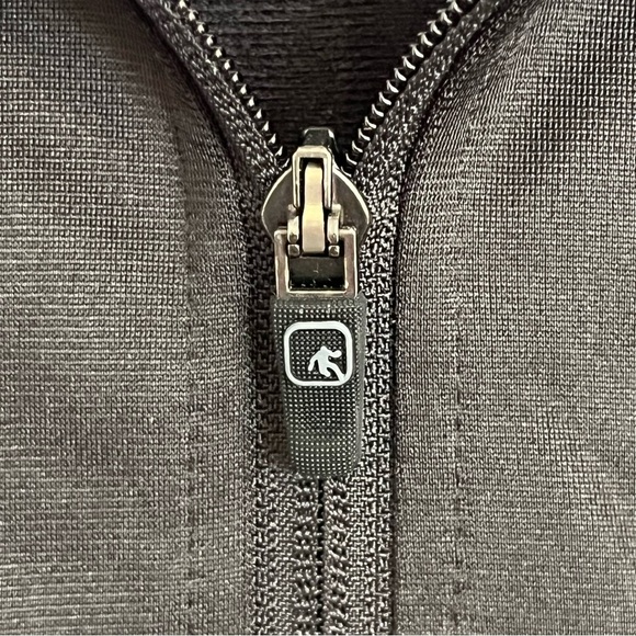 AND1 Men's Small Athletic Track Jacket Full Zip Black Gray Colorblock Athleisure - Picture 3 of 11